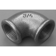 Galvaniseret Tee 1/2" - 3/4" - 3/4"